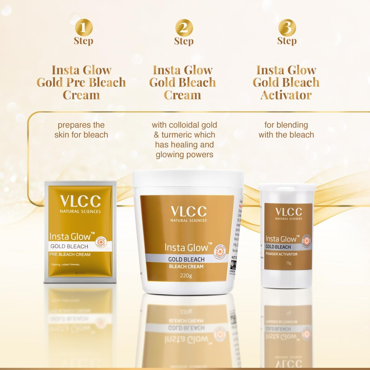VLCC Insta Glow Gold Bleach - Grab2buy