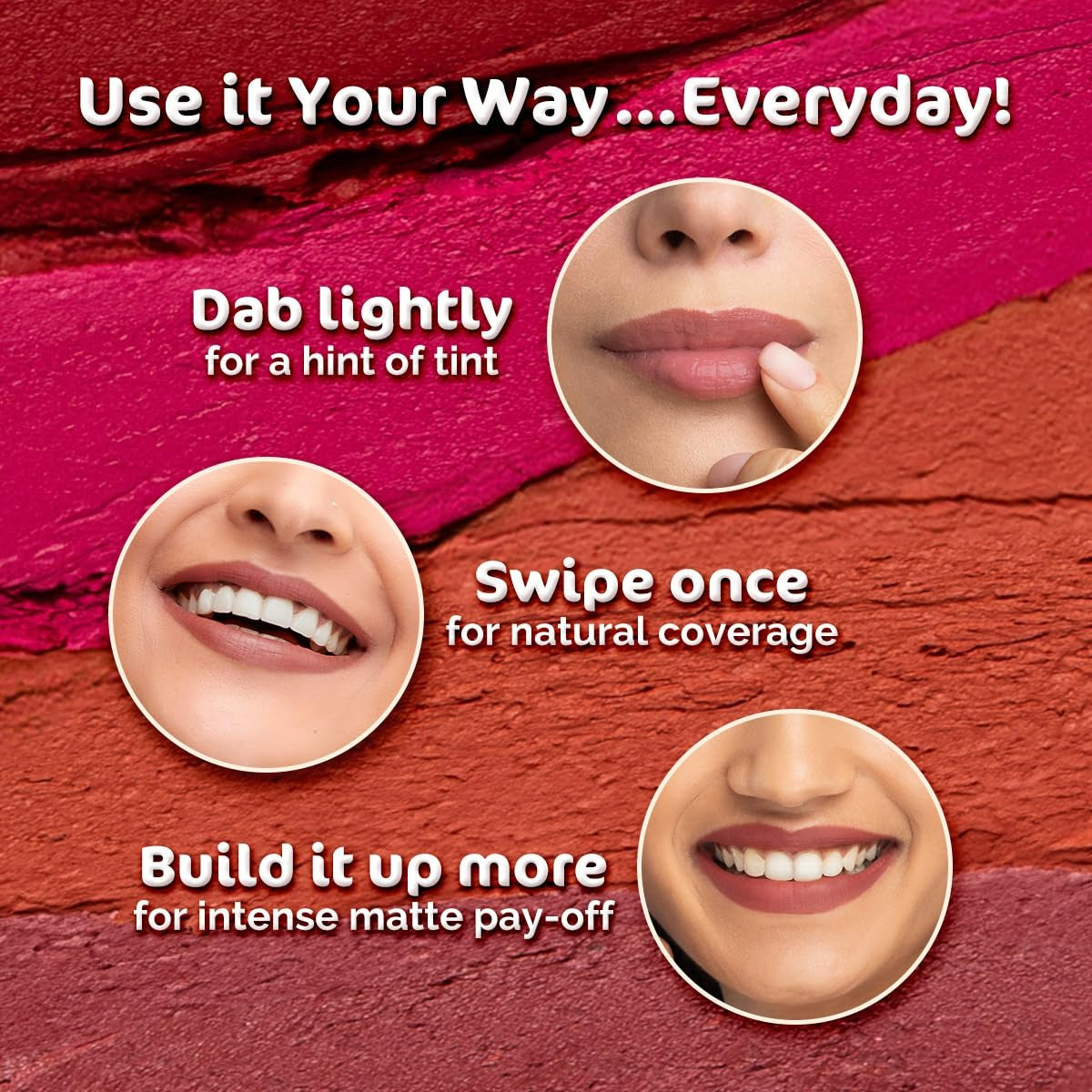 Mamaearth Moisture Matte Long Stay Lipstick-Pink Tulip - Distacart
