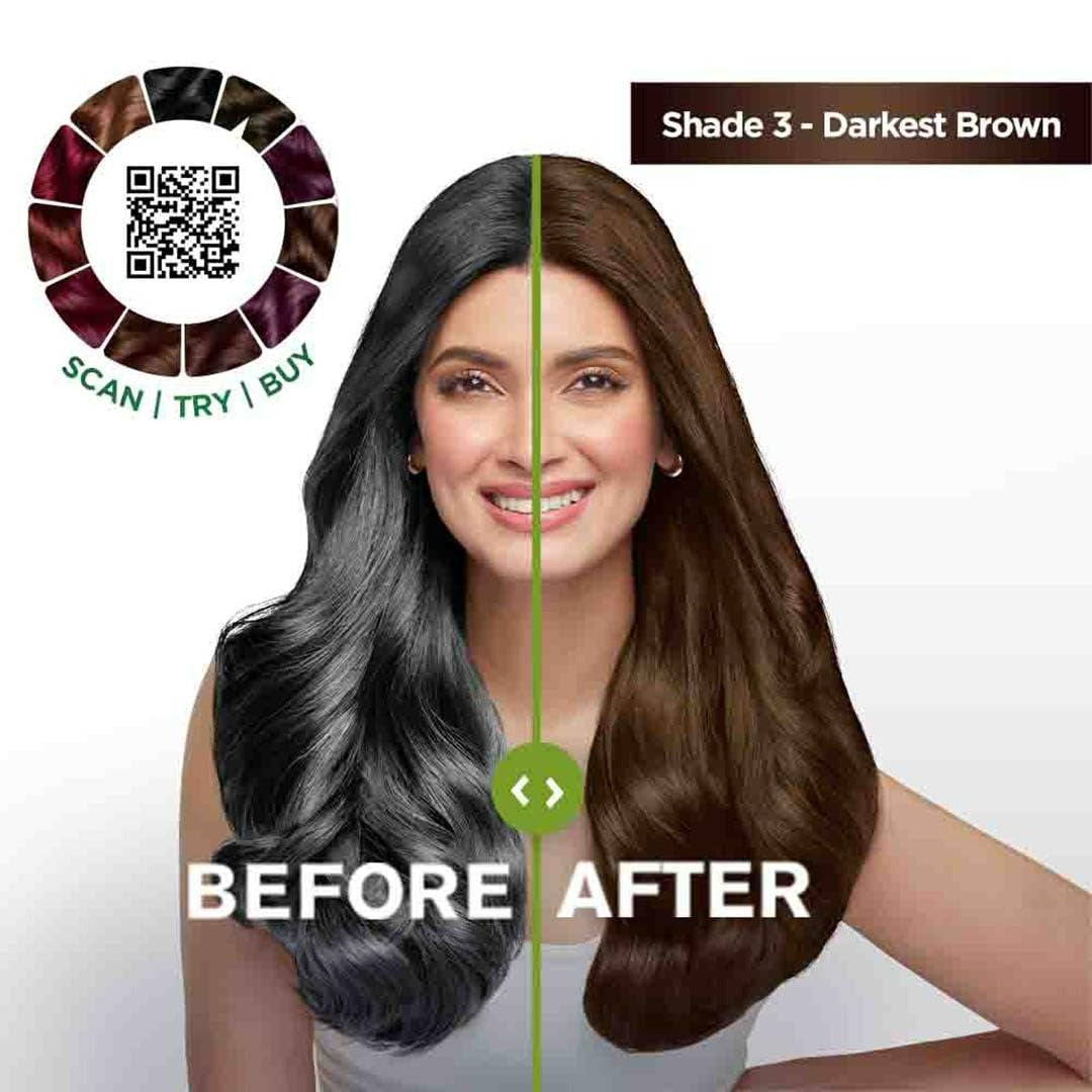 Garnier Color Naturals Creme Riche Hair Color, Shade 3 Darkest Brown - Grab2buy