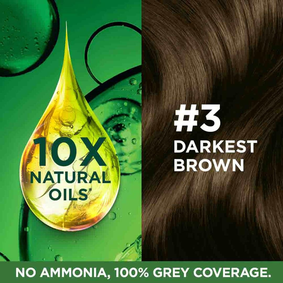 Garnier Color Naturals Creme Riche Hair Color, Shade 3 Darkest Brown - Grab2buy