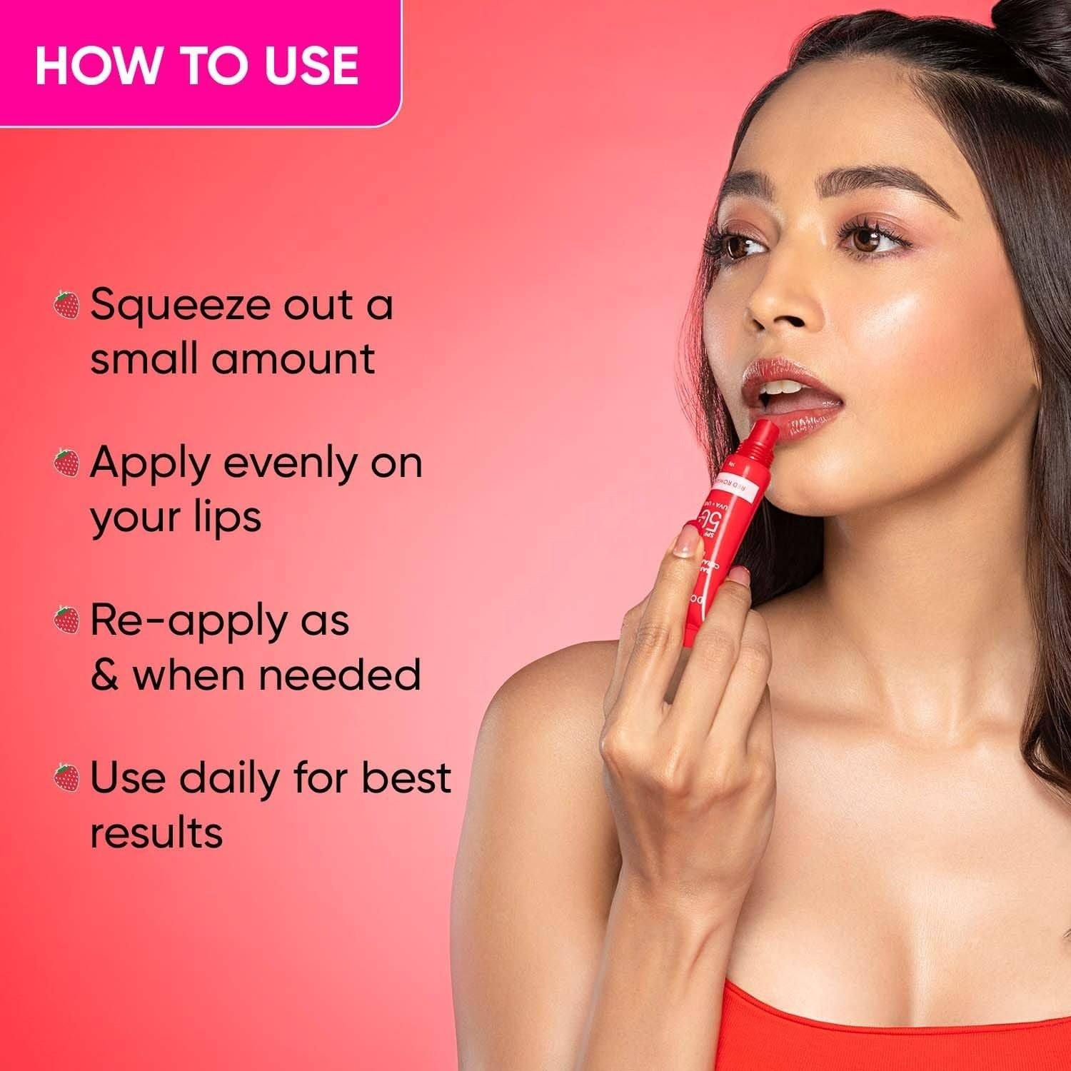 Dot & Key Barrier Repair Ceramide & Peptide SPF 50+, PA+++ Lip Balm - Red Romance - Grab2buy