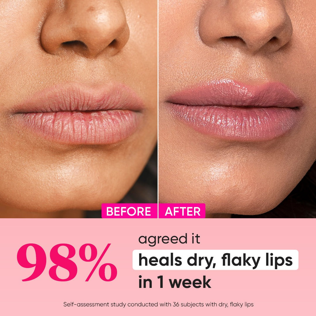 Dot & Key Barrier Repair Ceramide & Peptide SPF 50 Lip Balm - Plush Pink, UVA+UVB - Grab2buy