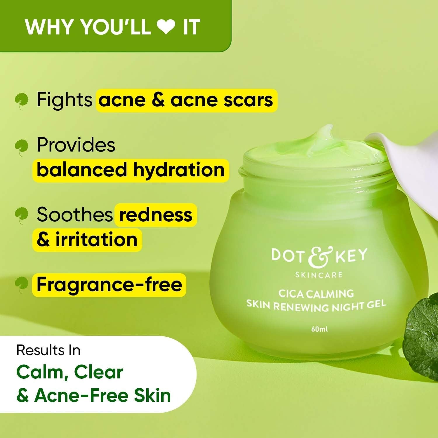 Dot & Key CICA Niacinamide Night Gel - Grab2buy