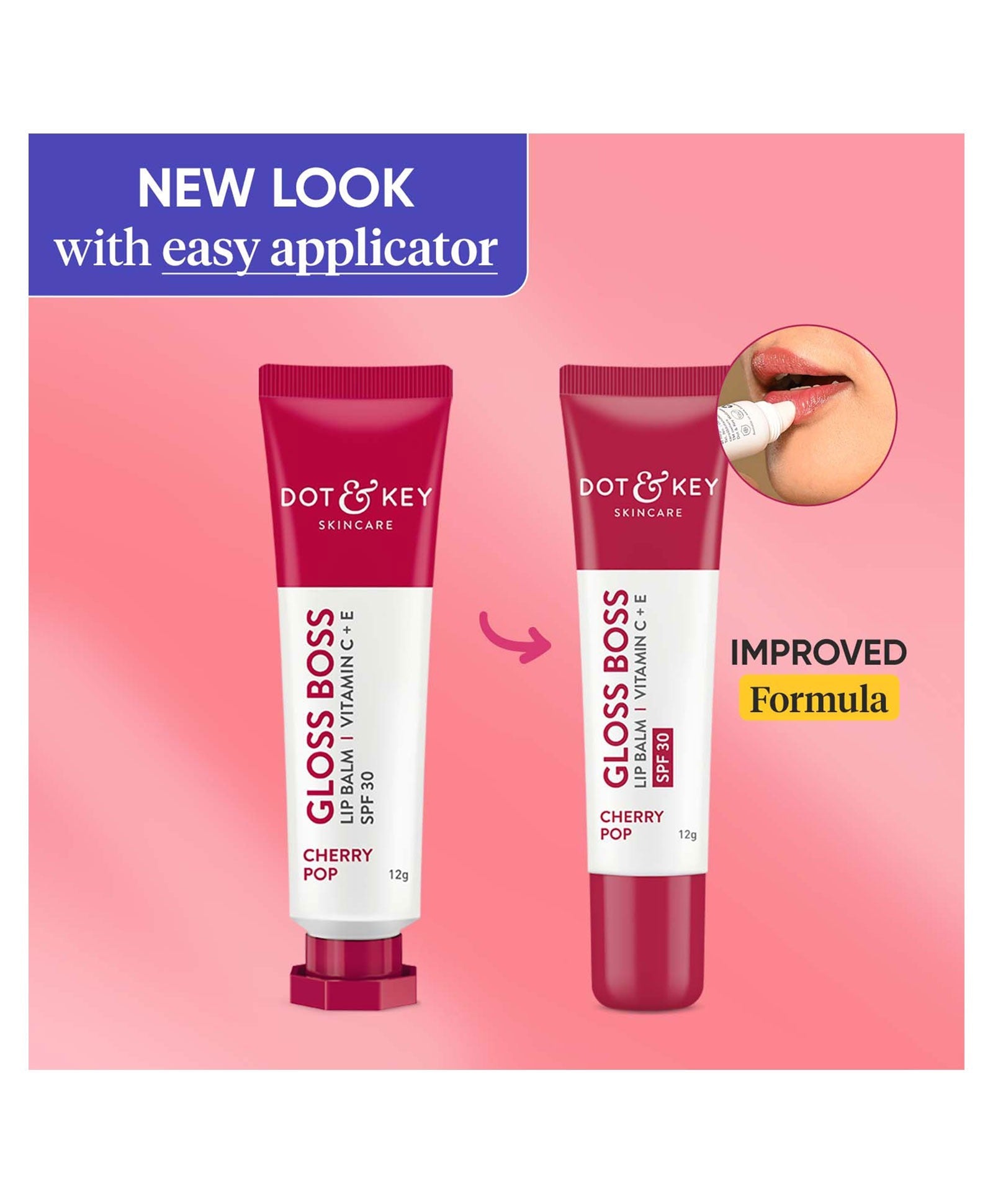 Dot & Key Gloss Boss Cherry Lip Balm - Grab2buy