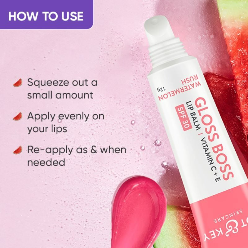 Dot & Key Gloss Boss Watermelon Rush Lip Balm - Grab2buy