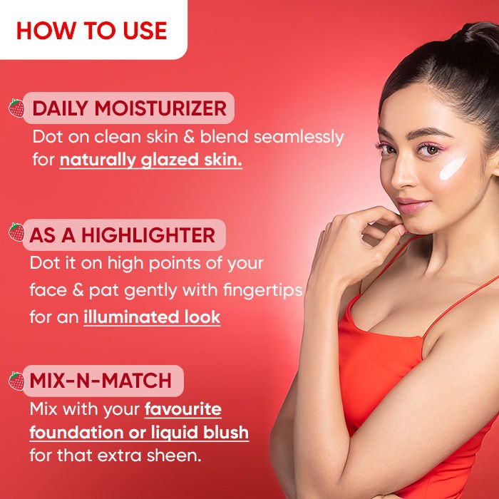 How to use Dot & Key Strawberry Dew Strobe Cream