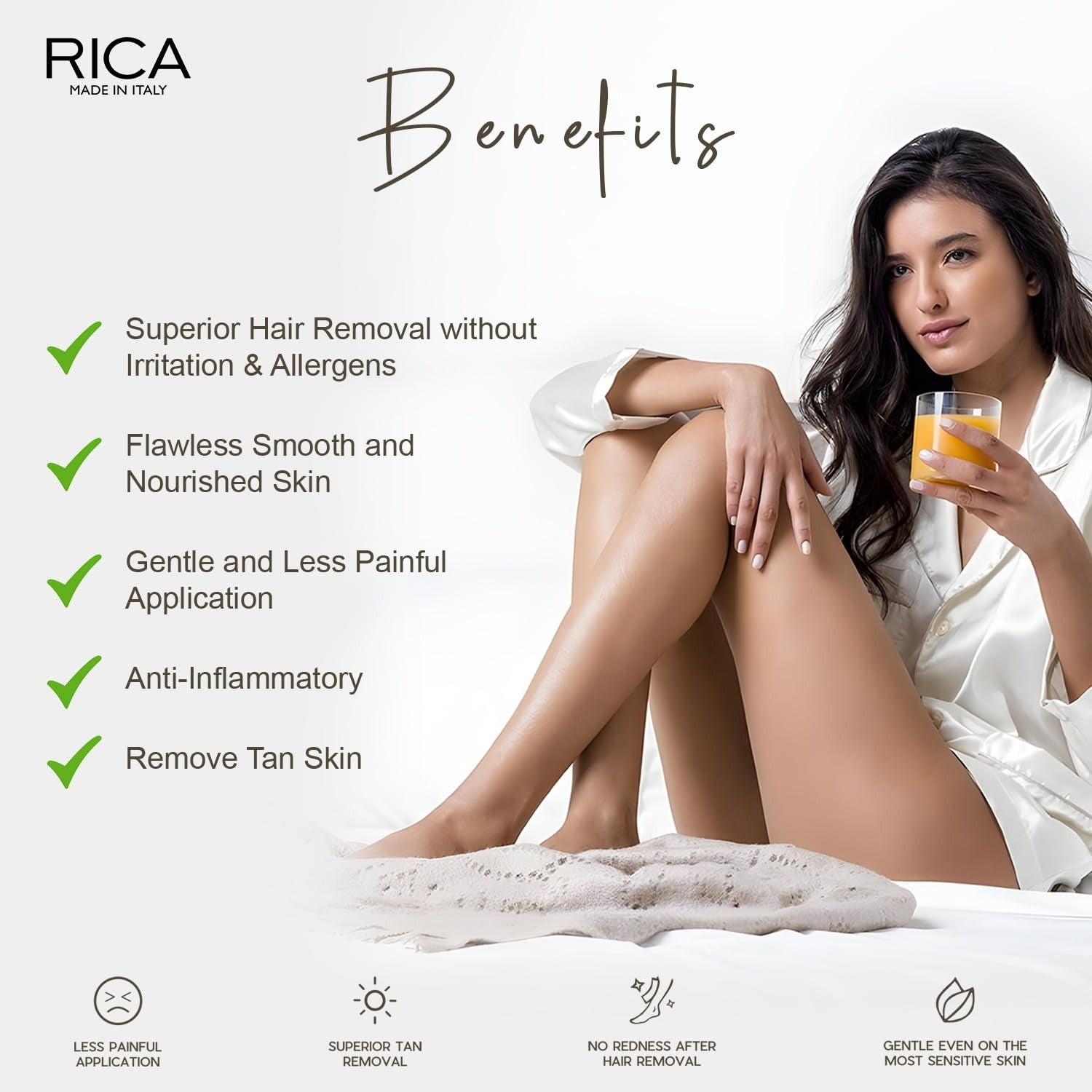 Rica Brazilian Wax with Avocado Butter, Natural & Stripless Wax - Grab2buy
