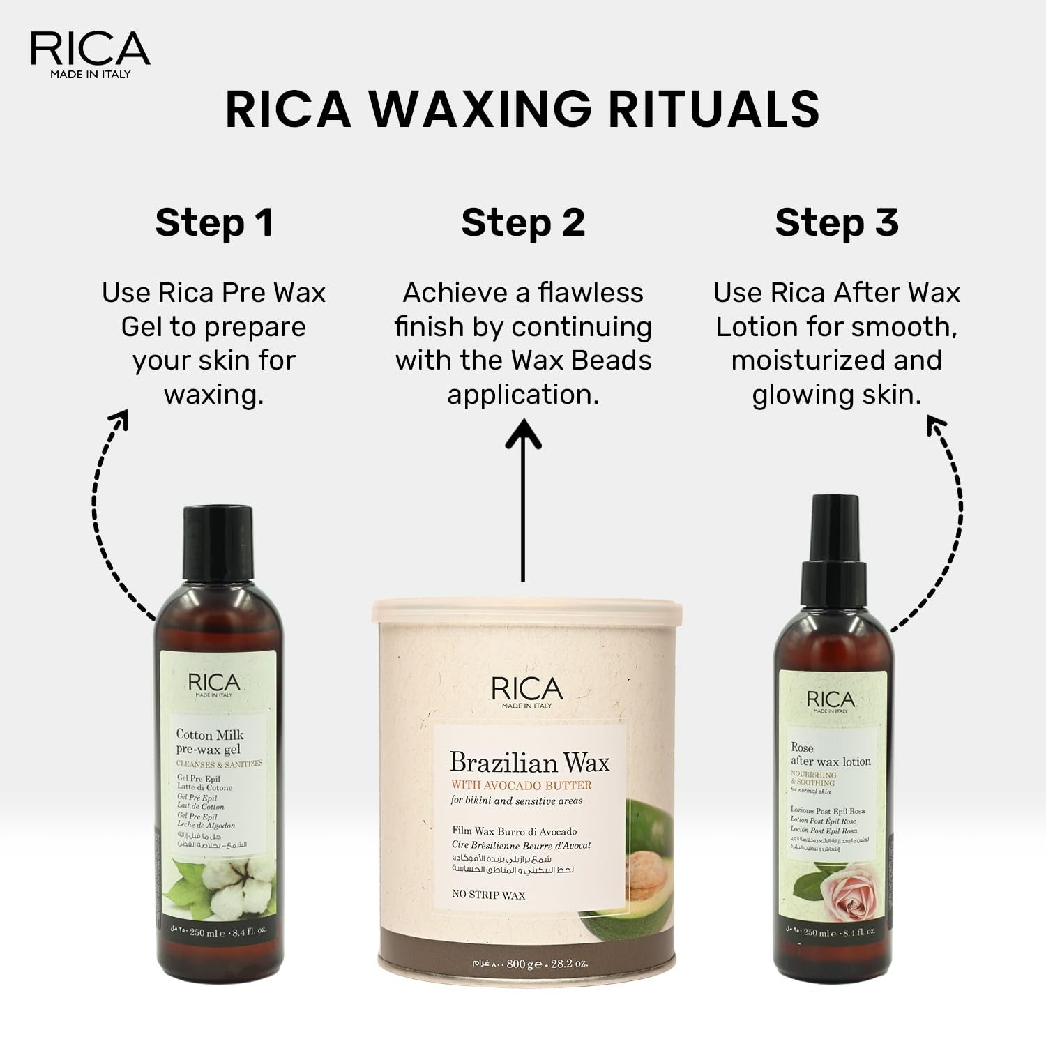 Rica Brazilian Wax with Avocado Butter, Natural & Stripless Wax - Grab2buy