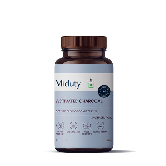 Miduty by Palak Notes Activated Charcoal Capsules - Grab2buy