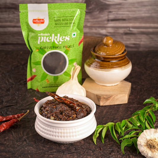 Vellanki Foods - Curry Leaves Pickle / Karee Patte Ka Achaar - Grab2buy