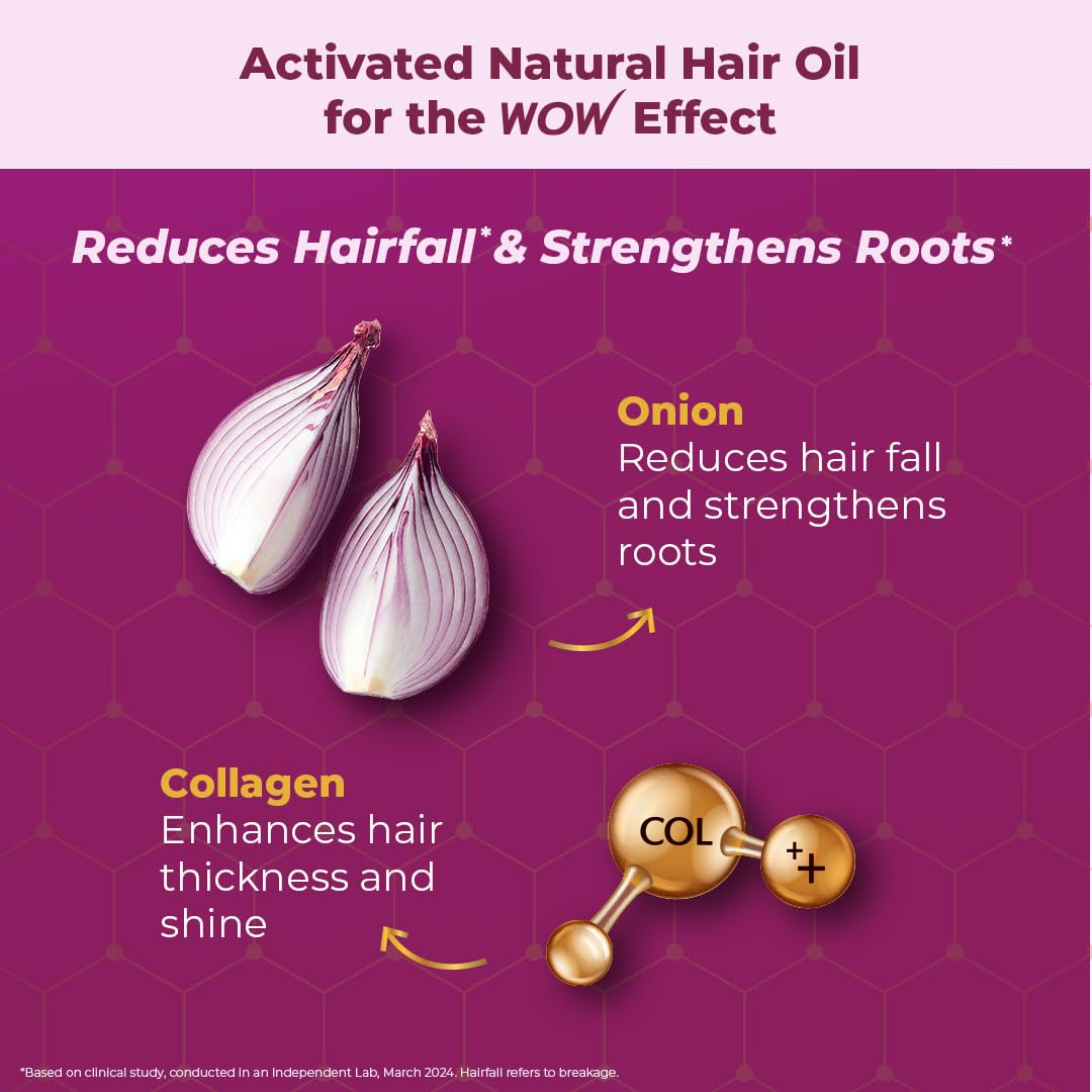 Wow Skin Science Onion & Collagen Anti-Hairfall Hair Oil - Distacart