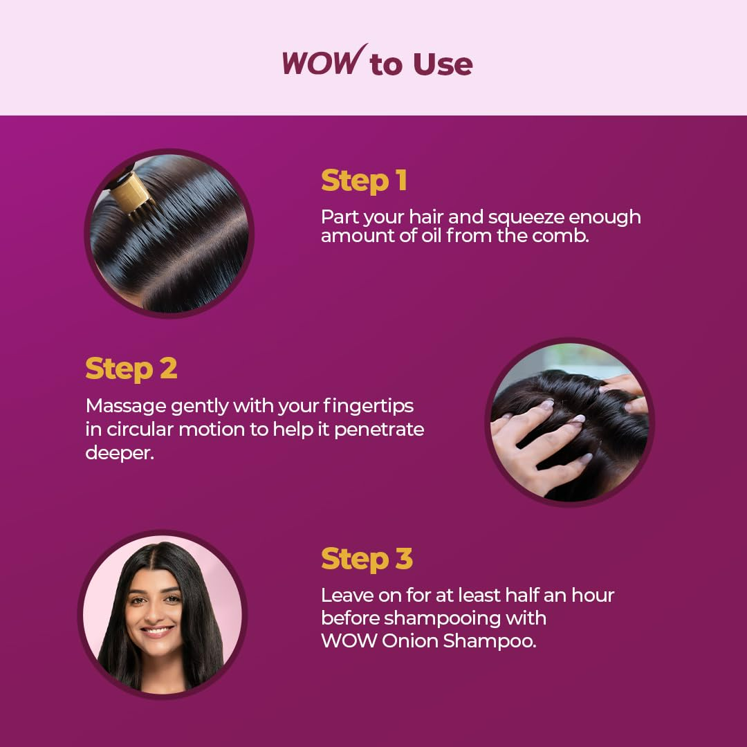 Wow Skin Science Onion & Collagen Anti-Hairfall Hair Oil - Distacart