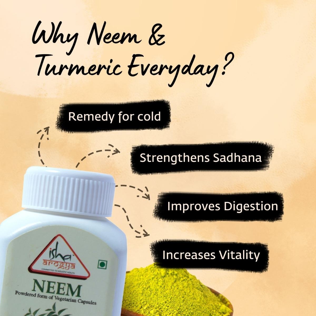 Isha Life Neem and Turmeric Capsules - Grab2buy