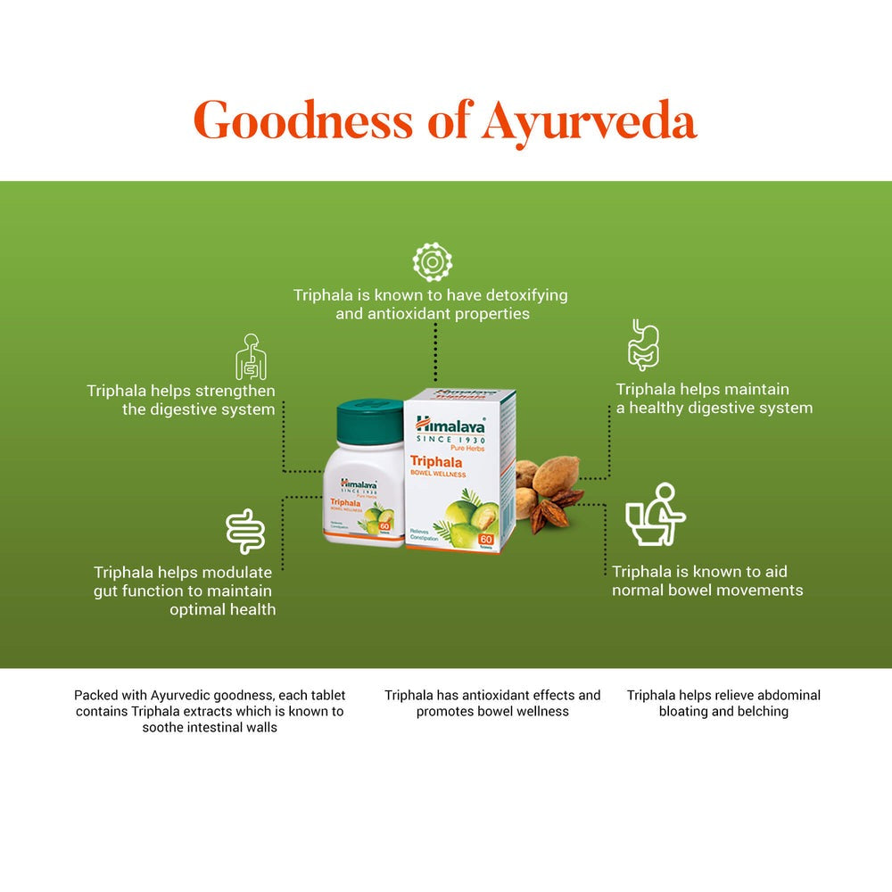 Himalaya Wellness Pure Herbs Triphala Bowel Wellness - Distacart