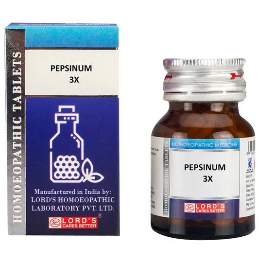Lord’s Homeopathy Pepsinum Trituration Tablets – Homeopathic Digestive Enzyme & Gut Wellness Remedy