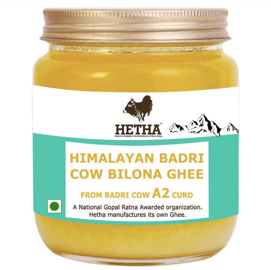 Hetha Himalayan Badri Cow A2 cultured Bilona Ghee / A2 Ghee | Organic and Pure Cow Ghee | Made From Grass Fed A2 Cow's Milk | Grab2Buy