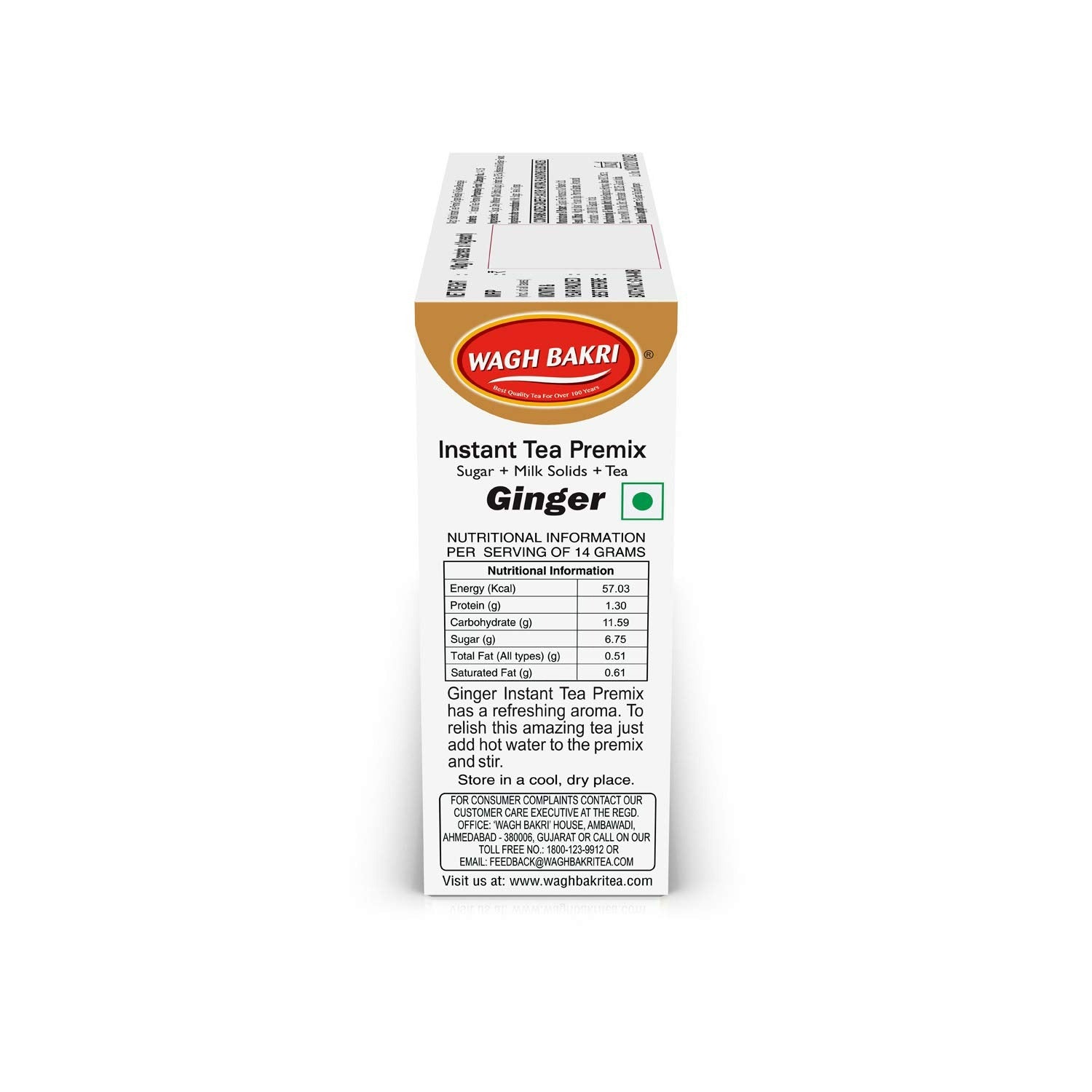 Wagh Bakri Instant Premix Ginger Tea - Distacart
