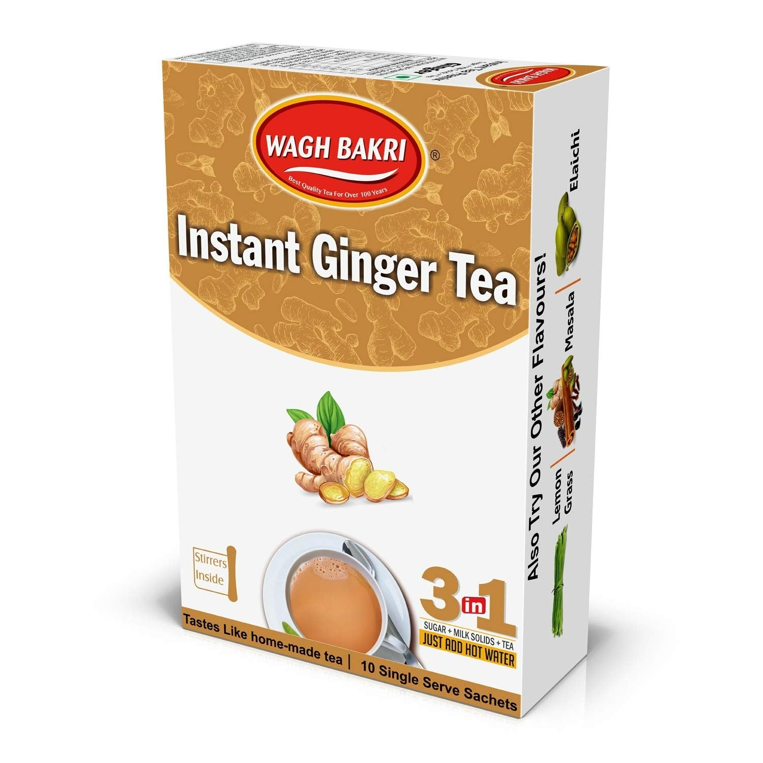 Wagh Bakri Instant Premix Ginger Tea - Grab2buy
