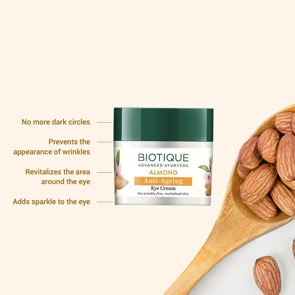Biotique Bio Almond Soothing And Nourishing Eye Cream - Grab2buy