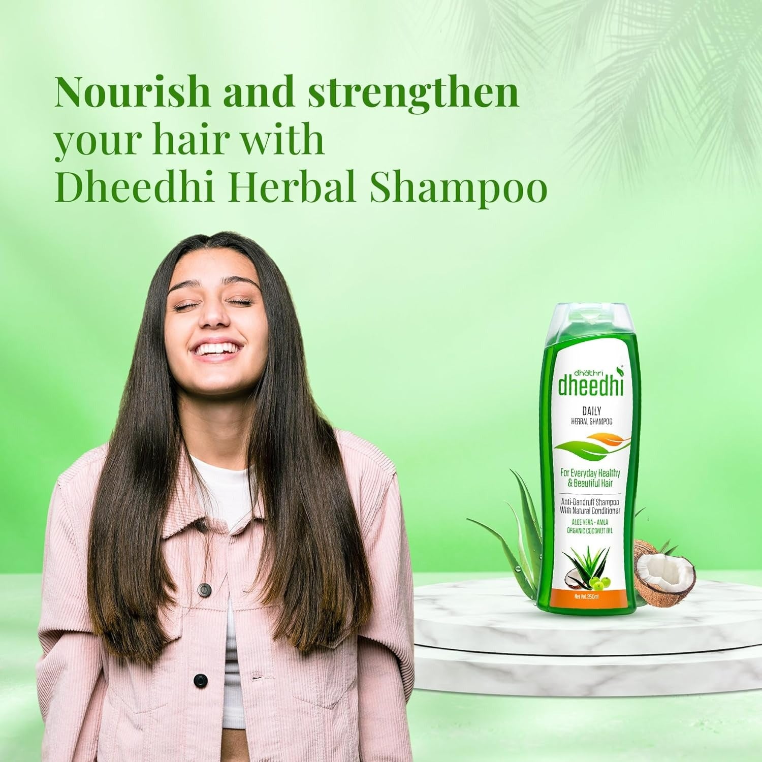 Dhathri Ayurveda Dheedhi Daily Herbal Shampoo - Grab2buy