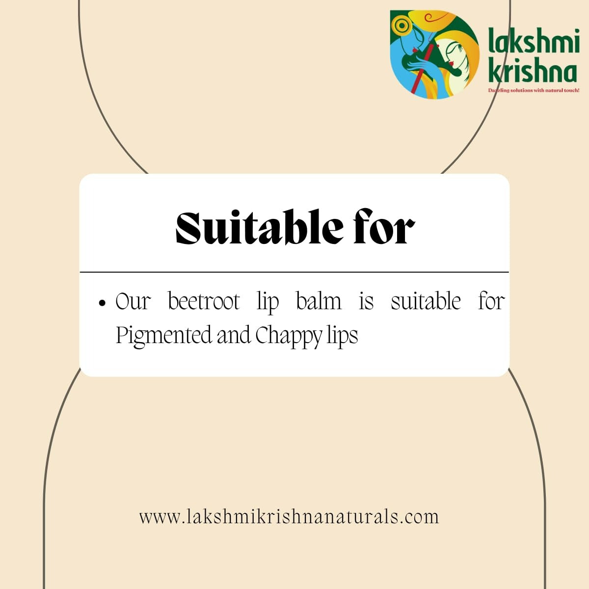 Lakshmi Krishna Naturals Beetroot Lip Balm - Grab2buy