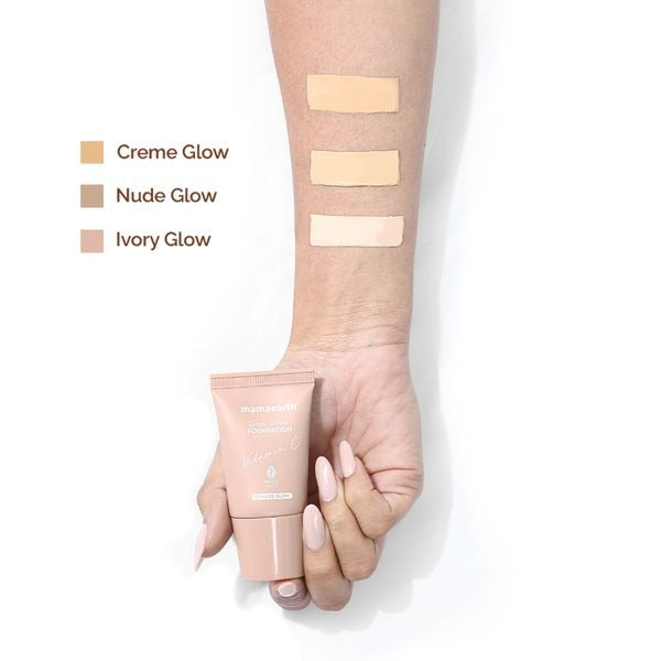Mamaearth Glow Serum Foundation-Nude Glow - Distacart