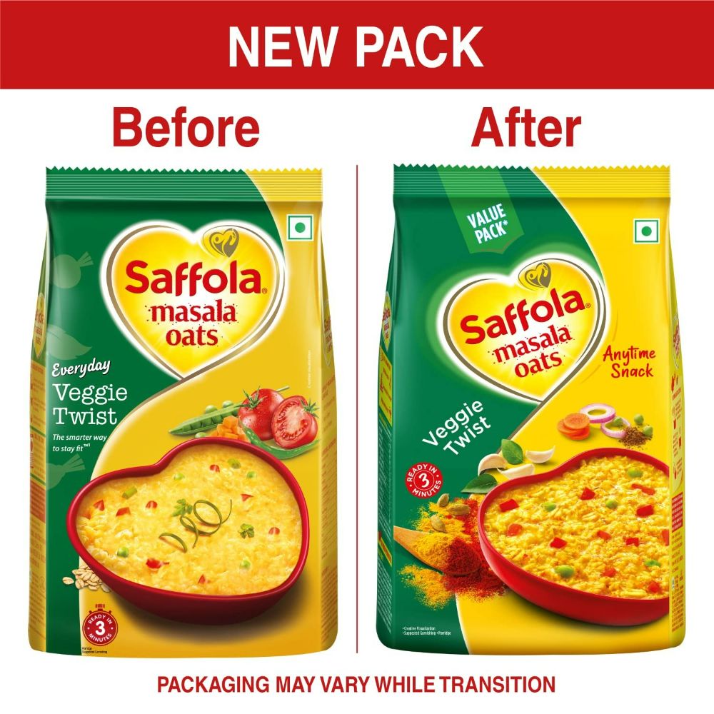 Saffola Masala Oats Veggie Twist - Grab2buy