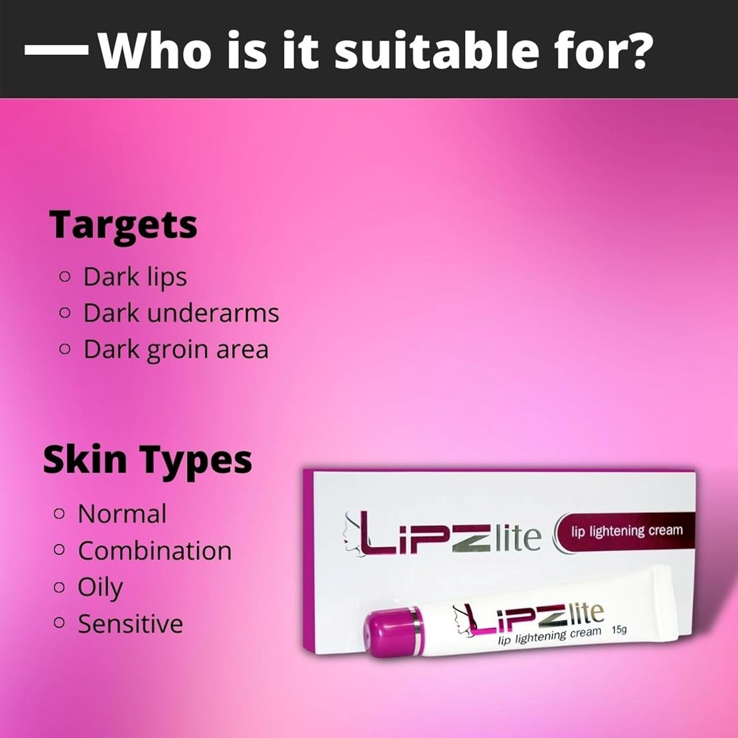 Lipzlite Lip Lightening Cream - Grab2buy