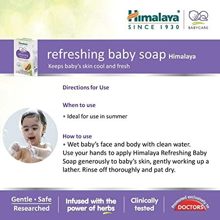 Himalaya Herbals - Refreshing Baby Soap - Grab2buy