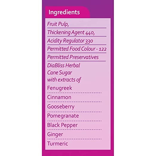 Diabliss Diabetic Friendly Mixed Fruit Jam - Grab2buy