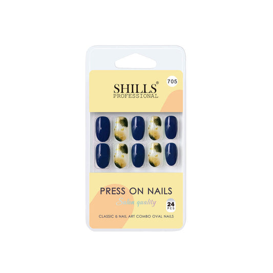 Shills Professional Reusable Press On Nails Oval - SPN705