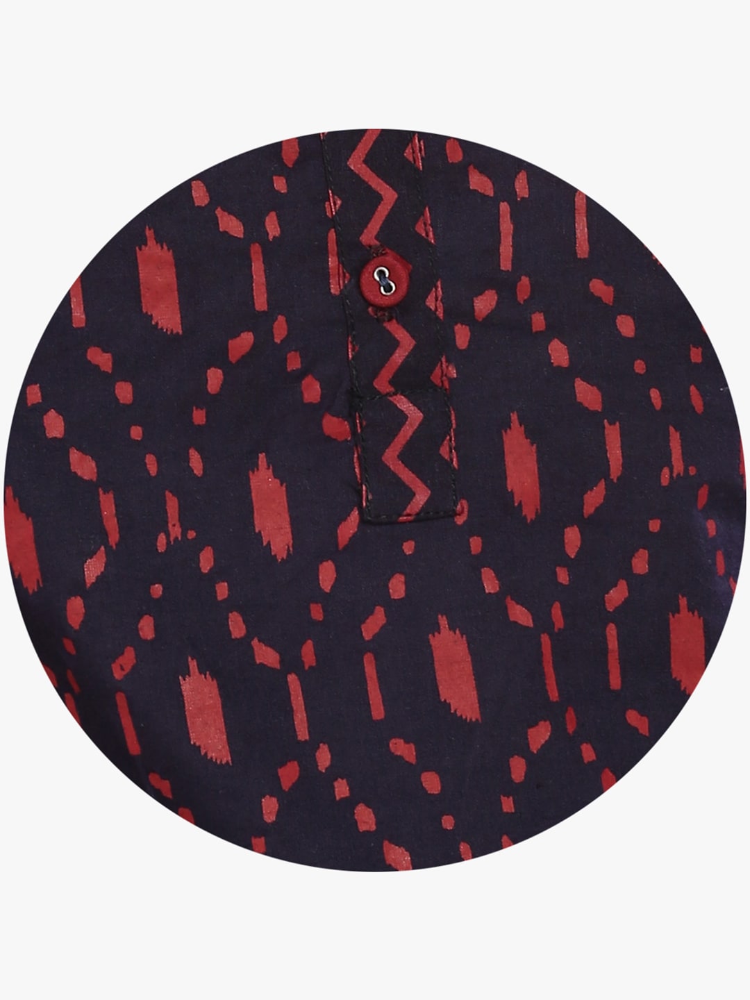 Sangria Women Blue Geometric Printed Straight Kurta - Grab2buy