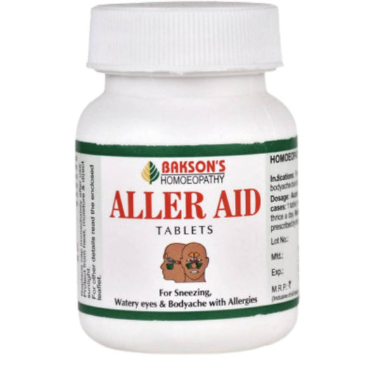 Bakson's Aller Aid Tablets – Homeopathic Allergy Relief Remedy