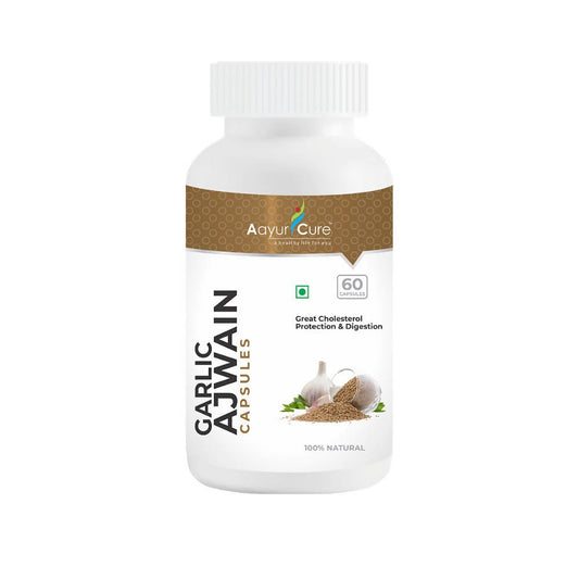 Aayur Cure Garlic Ajwain Capsules Grab2Buy Aayur Cure Grab2Buy