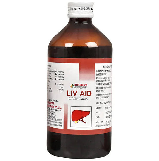 Bakson's Homeopathy Liv Aid Liver Tonic - Grab2buy