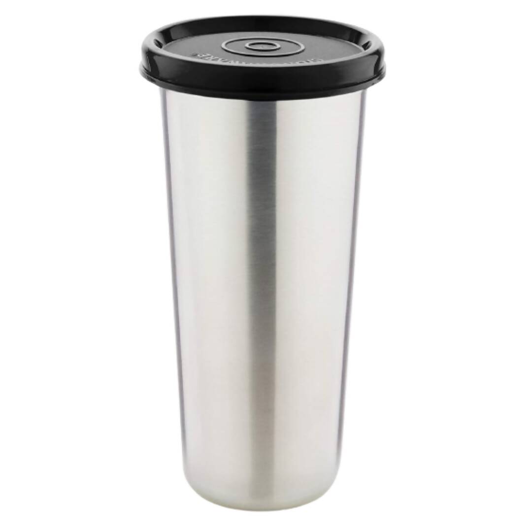 Signoraware Stainless Steel Tumbler with Lid - 450ml - Grab2buy