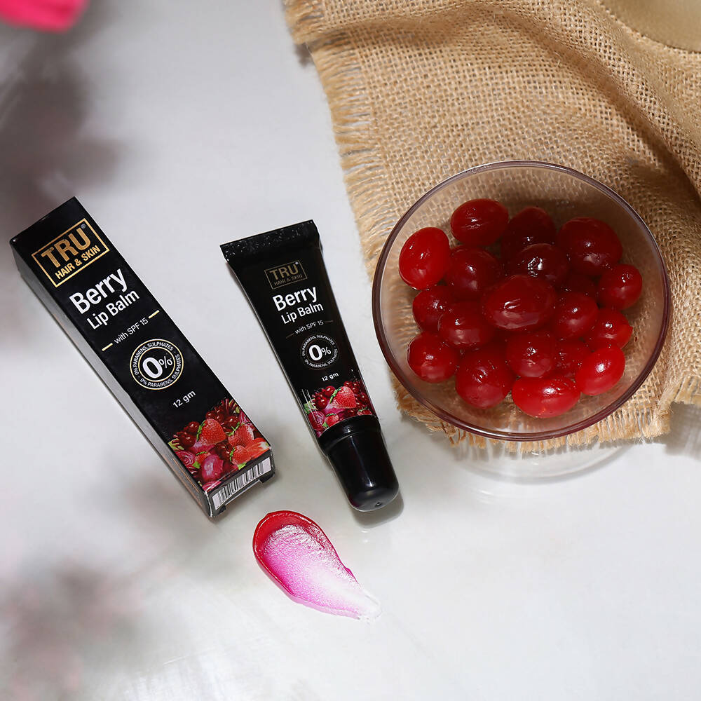 Tru Hair & Skin Berry Lip Balm With SPF 15 - Grab2buy