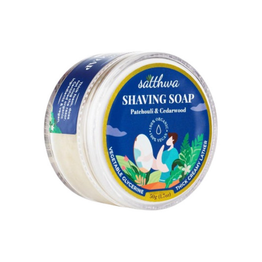Satthwa Shaving Soap infused With Patchouli & Cedarwood Grab2Buy Satthwa Grab2Buy