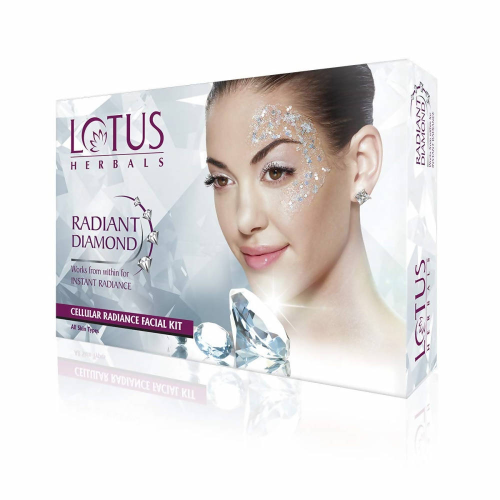 Lotus Herbals Radiant Diamond Facial Kit For Instant Radiance - Grab2buy