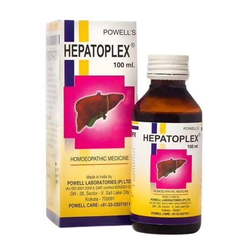 Powell’s Homeopathy Hepatoplex Syrup – Homeopathic Liver Detox & Hepatic Wellness Tonic