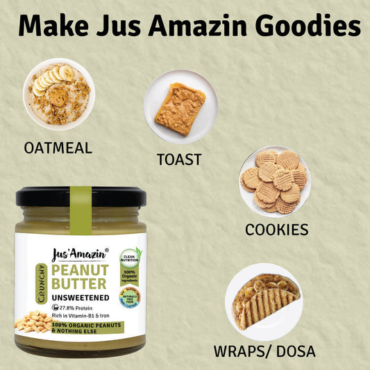 Jus Amazin Peanut Butter - Unsweetened