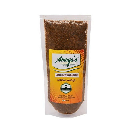 Amoga's Pickles Factory Curry Leaves Karam Podi Andhra Style - Grab2buy