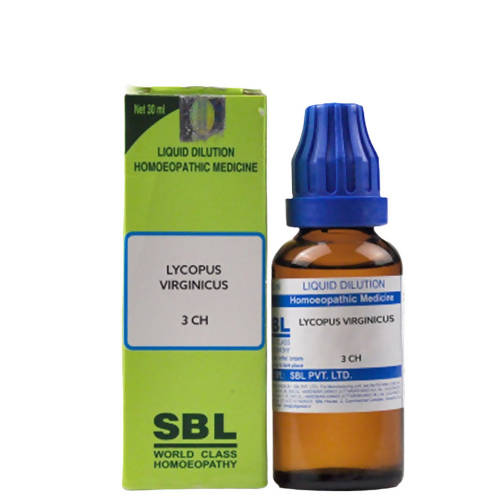 SBL Homeopathy Lycopus Virginicus Dilution - Grab2buy