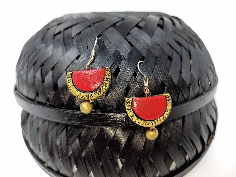 Terracotta Boho Style Hangings-Red