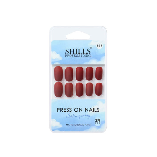 Shills Professional Reusable Press On Nails Square - SPN675