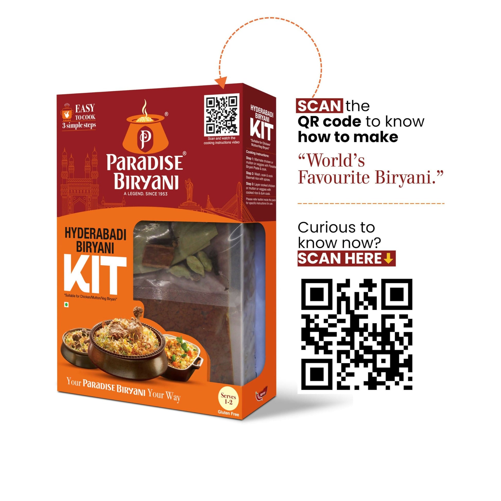 Paradise Hyderabadi Biryani Kit - Grab2buy