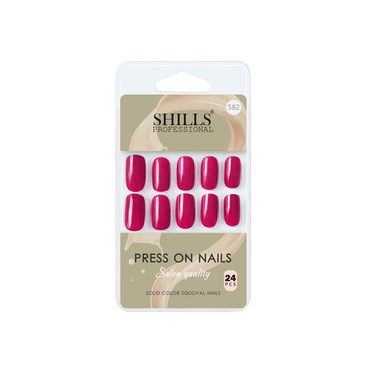 Shills Professional Reusable Press On Nails Square - SPN582