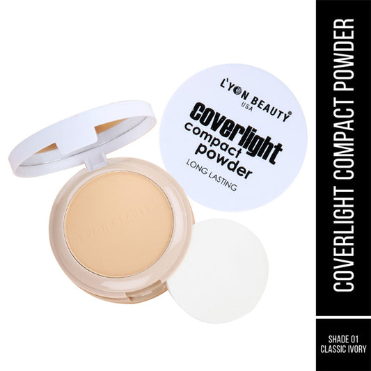 Lyon Beauty Coverlight Compact Powder - Classic Ivory 01