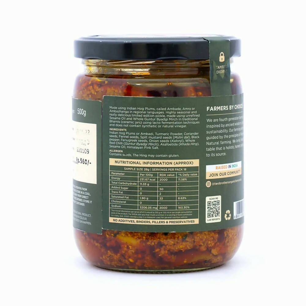Two Brothers Organic Farms Indian Hog Plum Pickle - Distacart