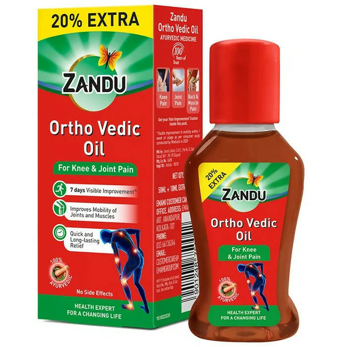 Zandu Ortho Vedic Knee & Joint Pain Oil - Grab2buy